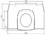 technische Zeichung des Sitzes