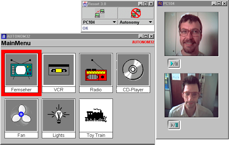 [screen shot of RESORT Client prototype]