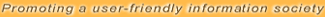 promoting a user-friendly information society